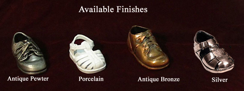 gold plated baby shoes